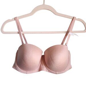 Aerie Bra 36C Pink Nude Sunnie Strapless Back Close Underwire NEW